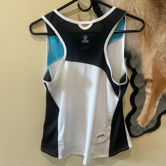 North Face Womens Medium Flight Series Vapor Wick Tank Top Ocean Black Run Walk - Picture 2 of 6
